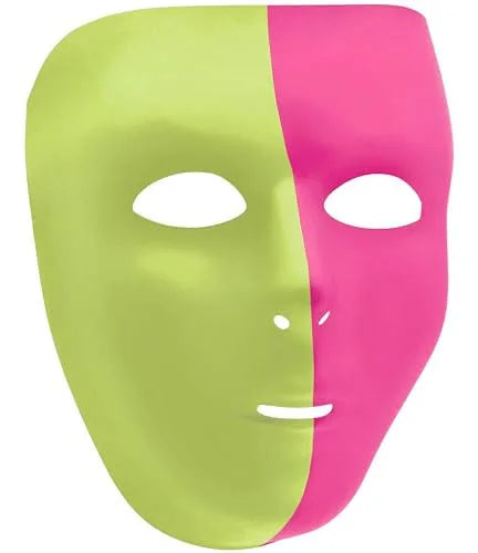 LIME GREEN & PINK FULL FACE MASK