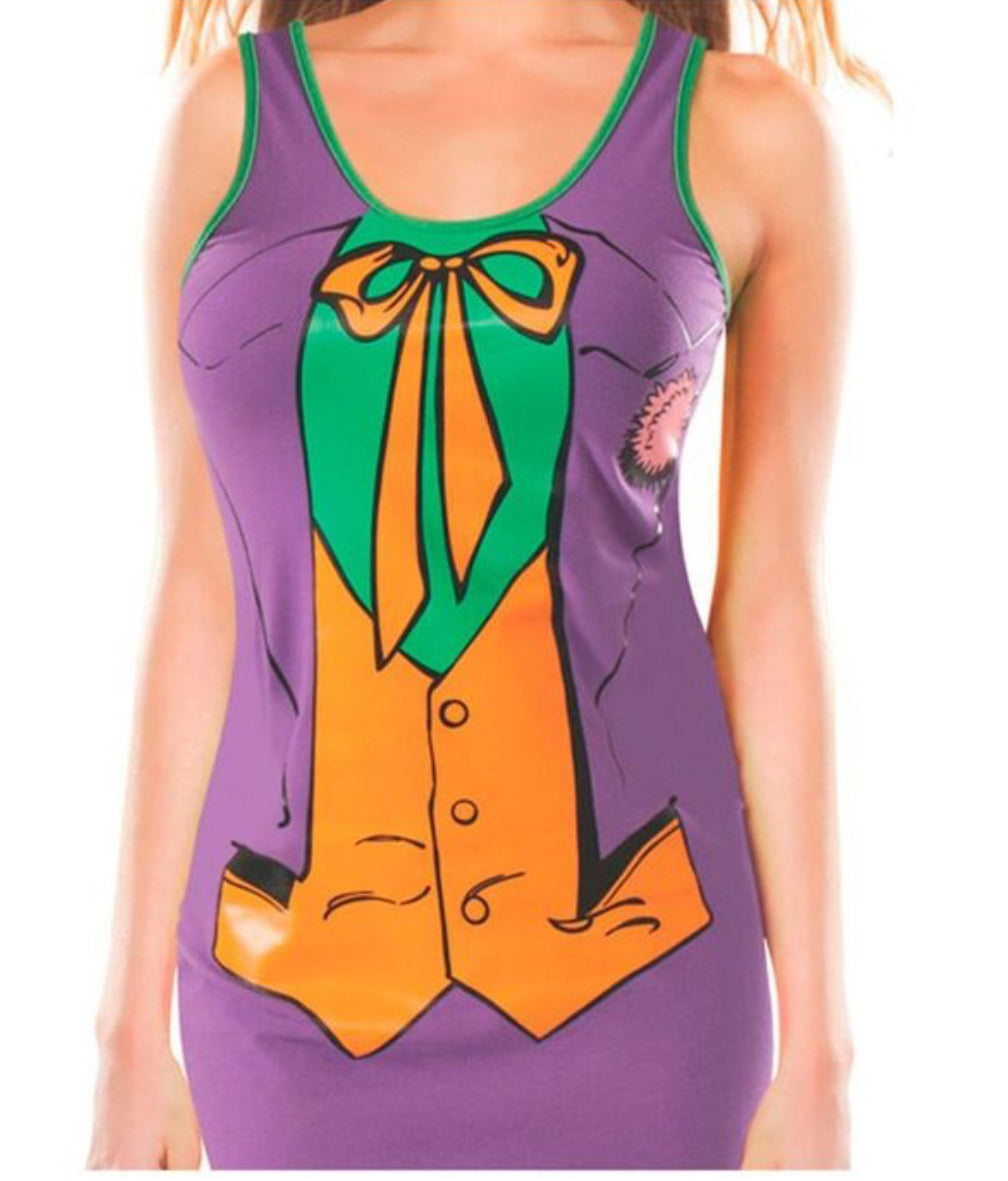 THE JOKER ADULT TANK DRESS (SIZE MEDIUM)