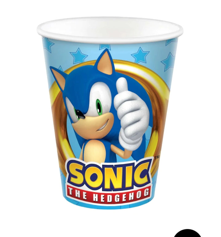 Sonic The Hedgehog Paper Cups 8pcs