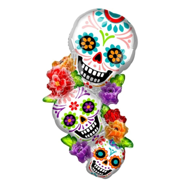 Day Of The Dead Skulls Balloon