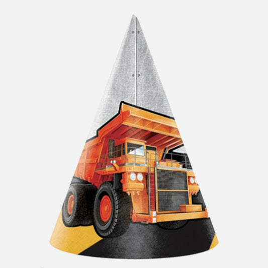 Big Dig Construction Child Party Hats