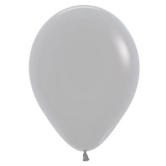 SEMPERTEX FASHION GREY 30CM LATEX BALLOONS (PACK OF 25)