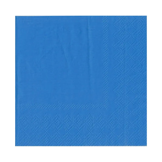 ROYAL BLUE LUNCHEON NAPKINS / SERVIETTES (PACK OF 20)