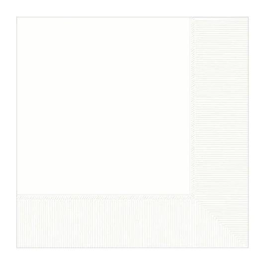 WHITE LUNCHEON NAPKINS / SERVIETTES (PACK OF 20)