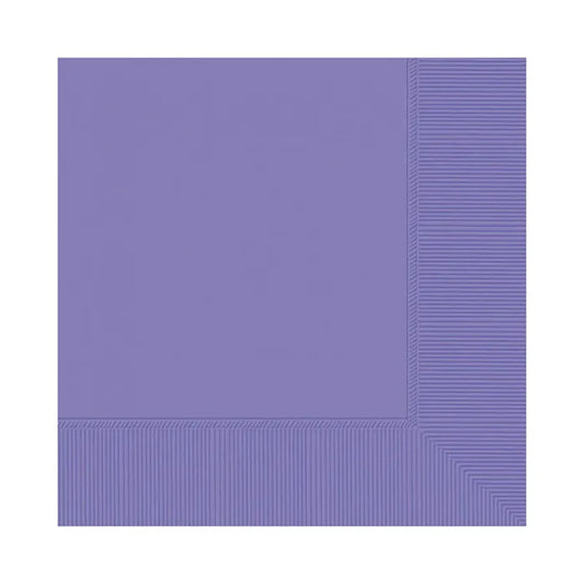 PURPLE LUNCHEON NAPKINS / SERVIETTES (PACK OF 20)