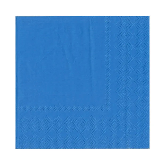 ROYAL BLUE BEVERAGE NAPKINS / SERVIETTES (PACK OF 20)