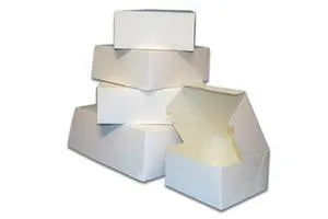 WHITE CAKE BOX 12x12x4”