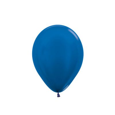 SEMPERTEX METALLIC ROYAL BLUE 30CM LATEX BALLOONS (PACK OF 25)