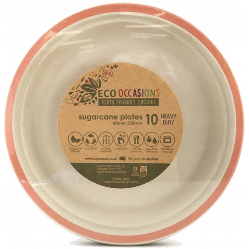 Sugarcane Dinner Plates 230mm Rose Gold P10