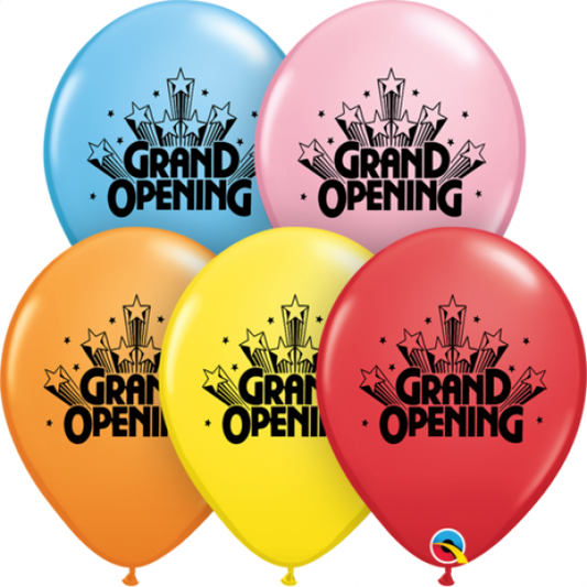 GRAND OPENING LATEX BALLOONS (5 PACK)