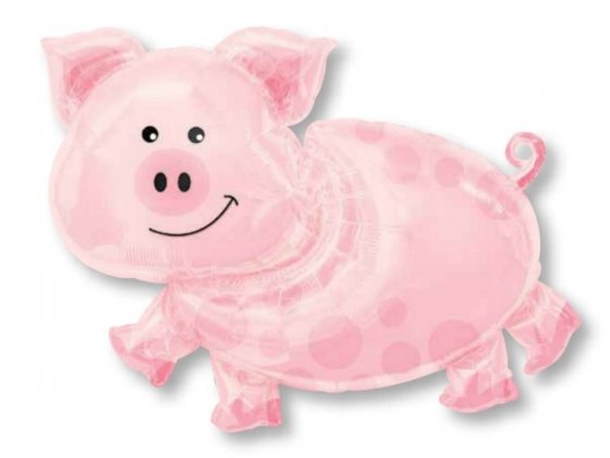 SUPERSHAPE PIG Foil balloon