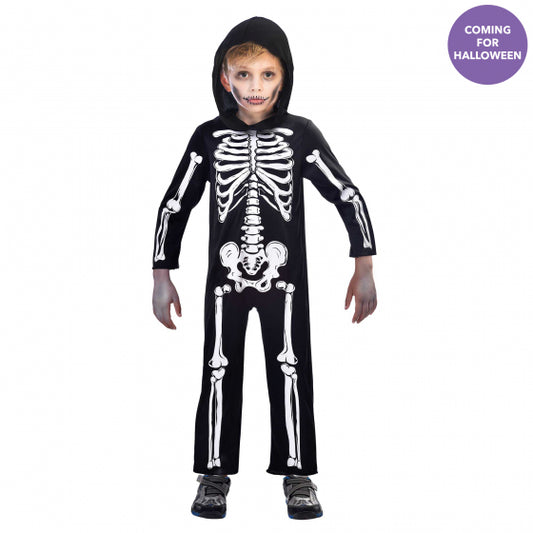 Costume Skeleton Jumpsuit 6-8 Years