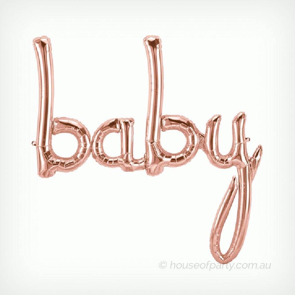 BABY Air-Filled Decoration (Rose Gold)