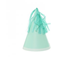 FS PARTY HAT WITH TASSEL TOPPER MINT GREEN 10PK