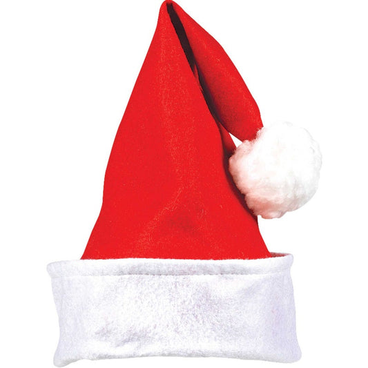Santa Hat Felt w/Folded Cuff