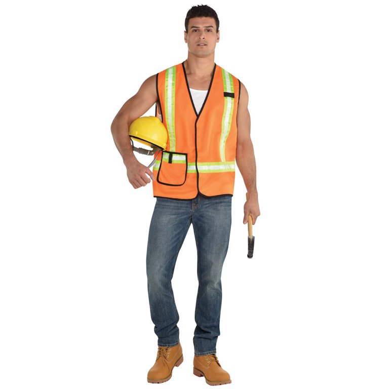 CONSTRUCTION WORKER COSTUME VEST