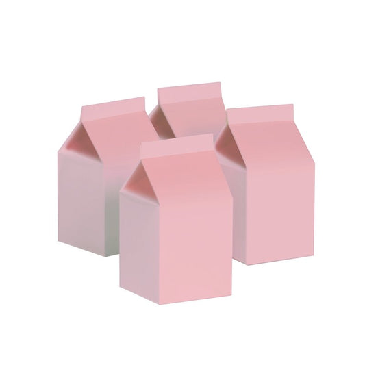 FS PASTEL PINK MILK BOX PARTY FAVOURS (PACK OF 10)