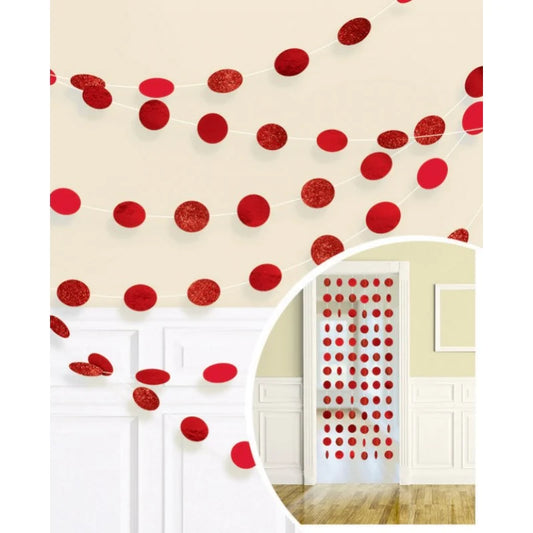 6 DOT GARLAND - RED