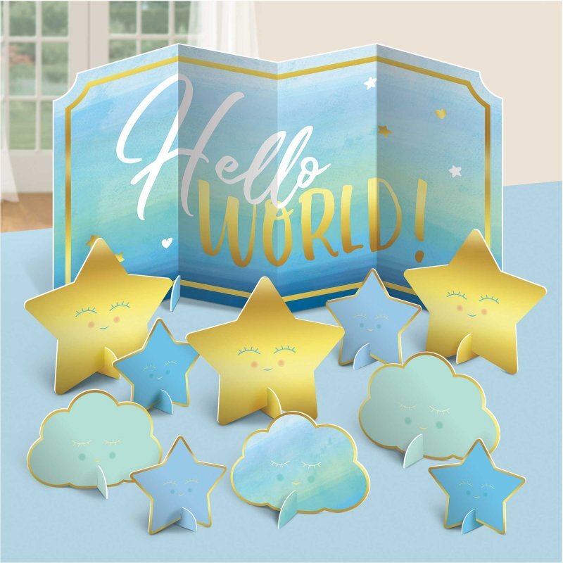 Hello World Table Decoration Kit (Blue)