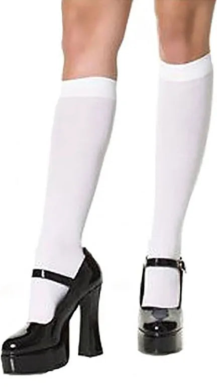ADULTS WHITE KNEE HIGHS