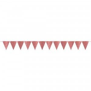 ROSE GOLD 12 PENNANT BANNER