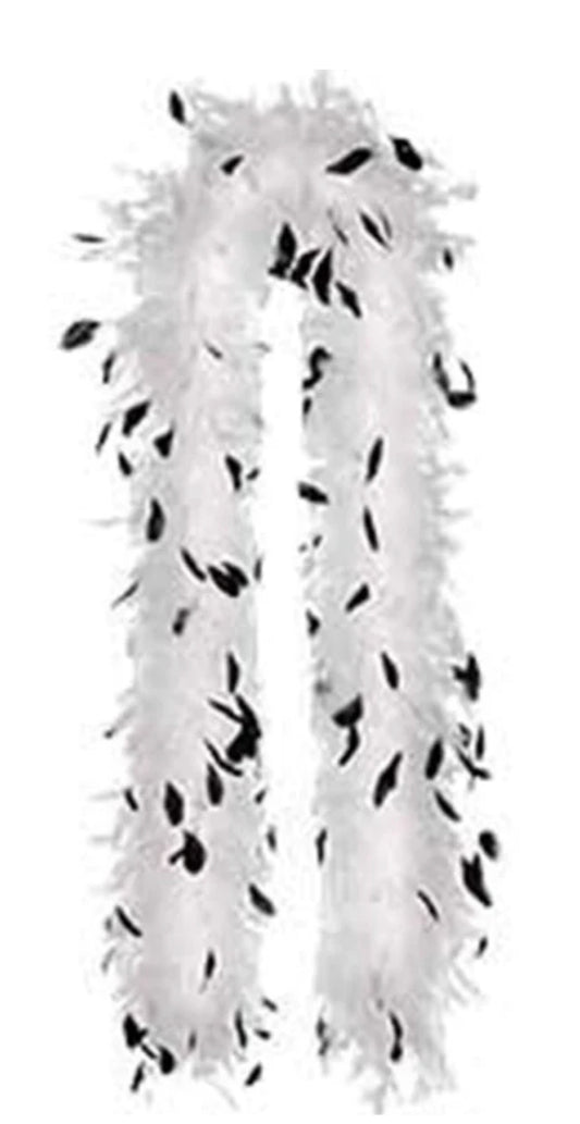 ROARING 20’s WHITE & BLACK BOA