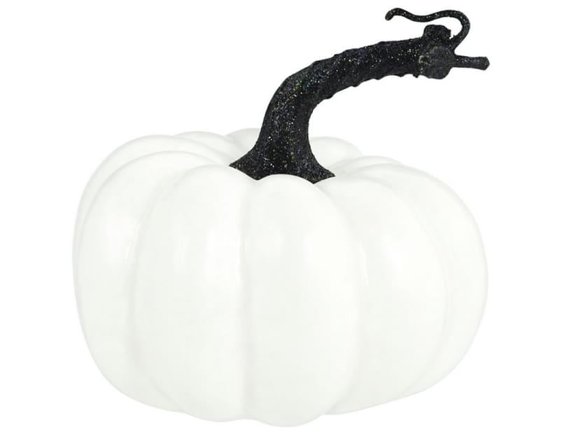 Small White Pumpkin Halloween Prop