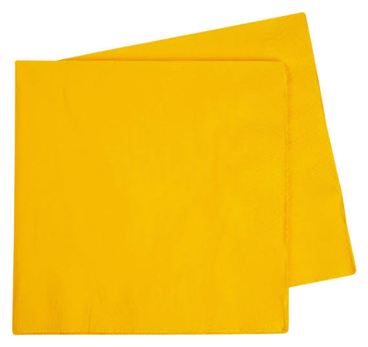 Yellow dinner napkins