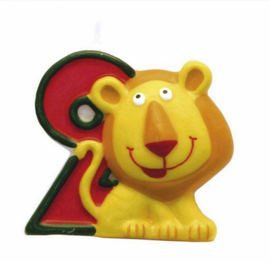 SAFARI LION NUMBER 2 CANDLE