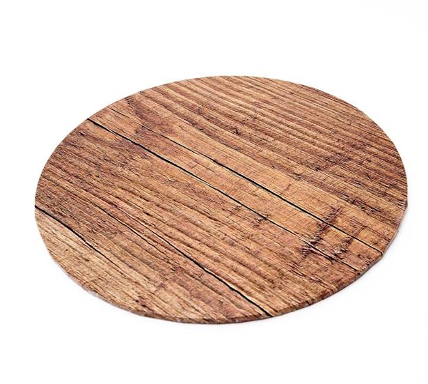 WOOD FINISH CAKE BOARD 12”