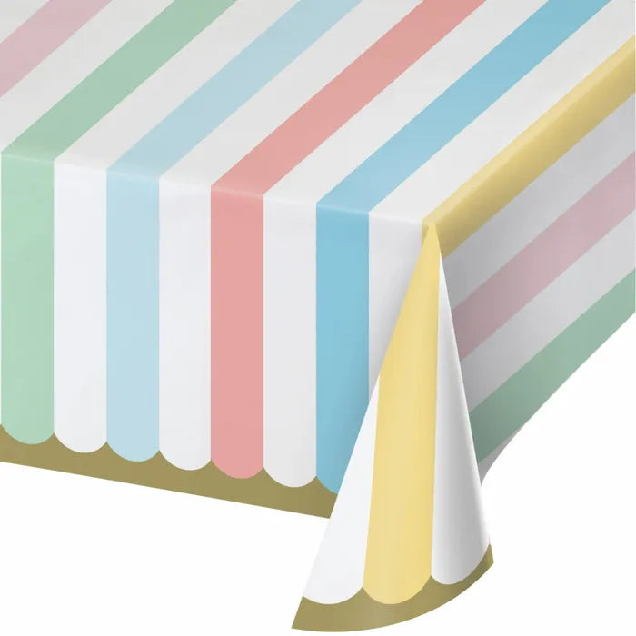 PASTEL CELEBRATIONS PAPER TABLECLOTH