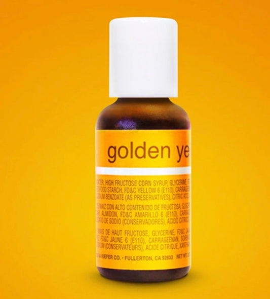 Golden yellow liquid colour 0.7oz