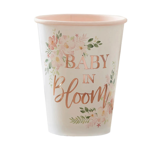 BABY IN BLOOM FLORAL CUPS