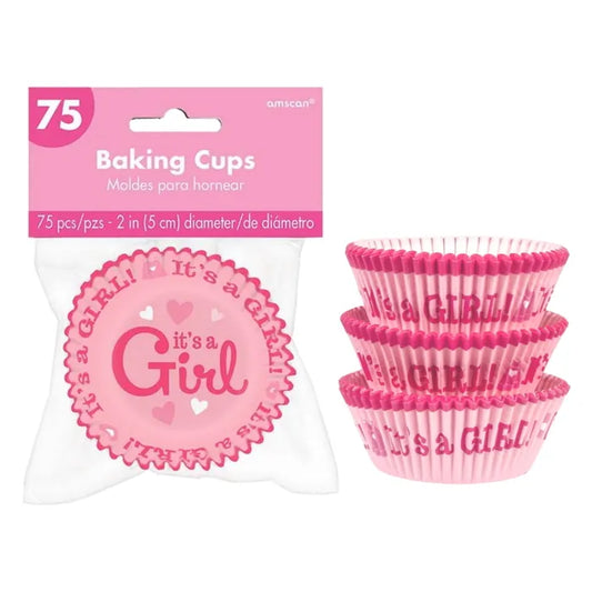 IT'S A GIRL BAKING CUPS (PACK OF 75)