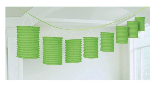 PAPER LANTERN GARLAND - GREEN