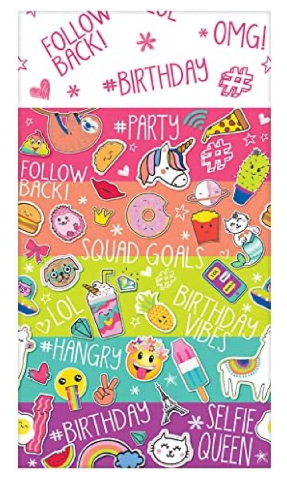 SELFIE CELEBRATIONS TABLE COVER