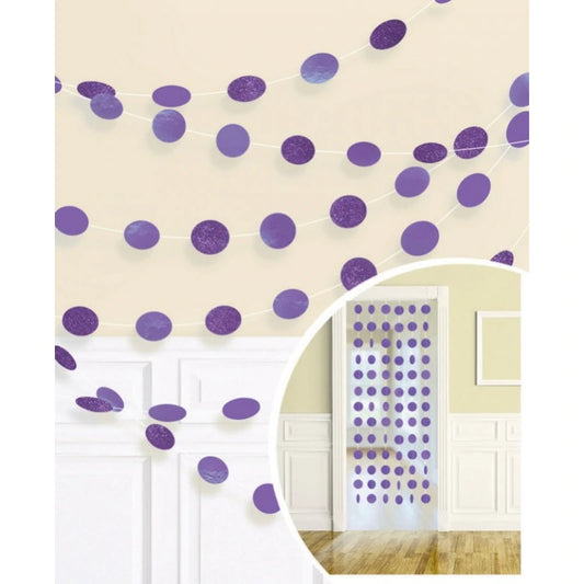 6 DOT GARLAND - PURPLE