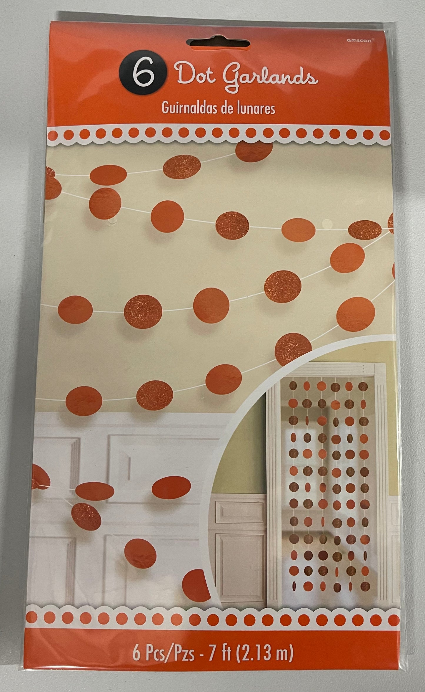 6 DOT GARLAND - ORANGE