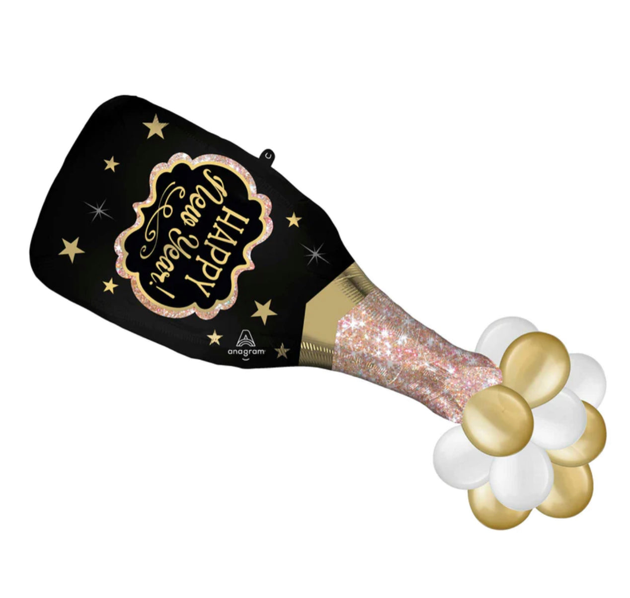 HAPPY NEW YEAR BUBBLY BOTTLE SUPERSHAPE