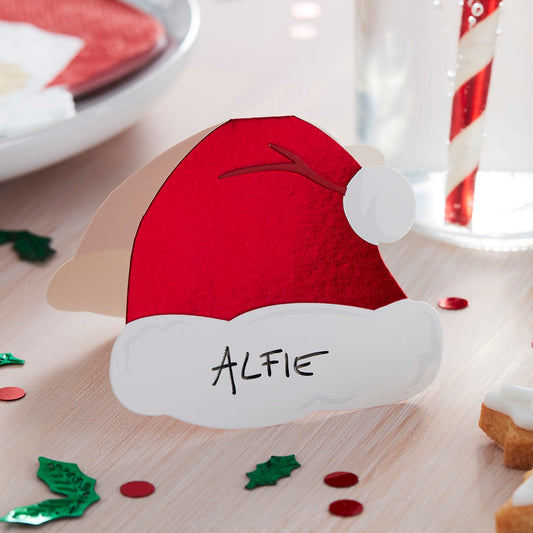 SANTA HAT PLACE CARDS