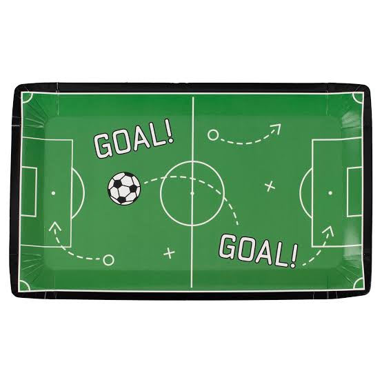 SOCCER PITCH PLATES PK8