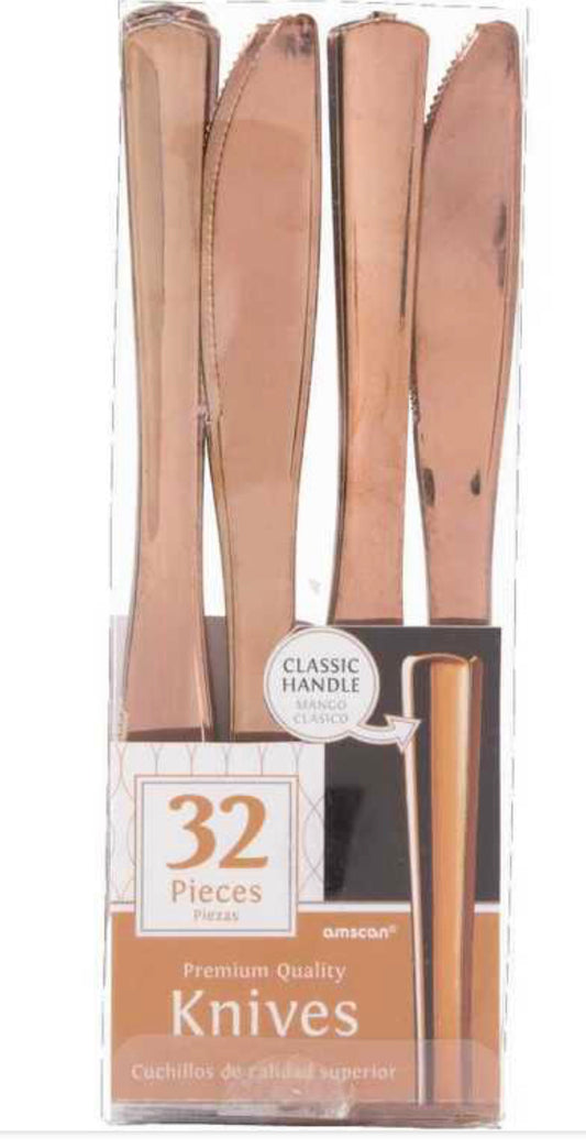 PREMIUM ROSE GOLD KNIVES PK32