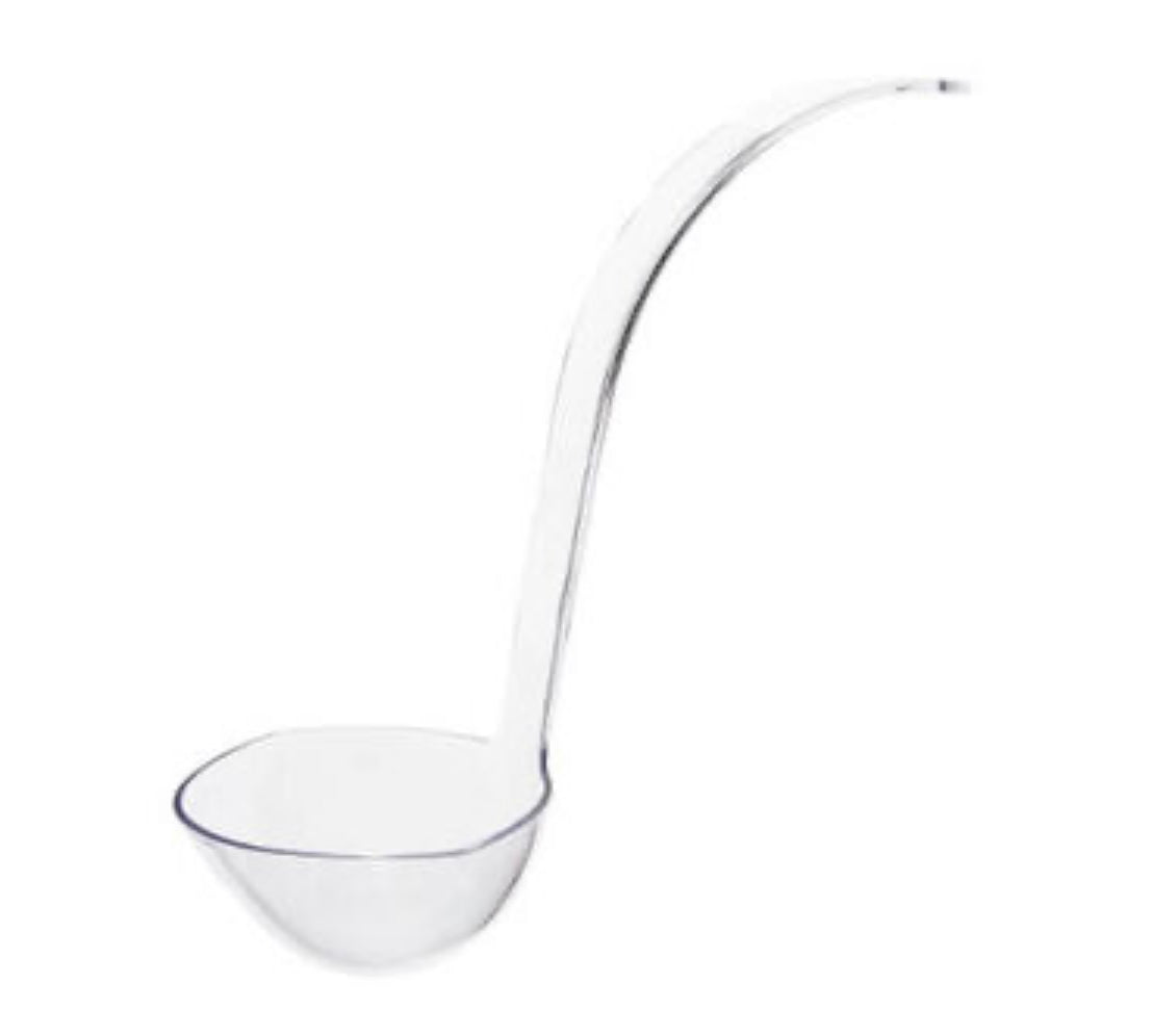 CLEAR PLASTIC LADLE