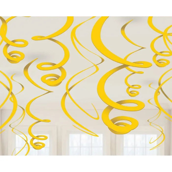 Swirl decoration - yellow