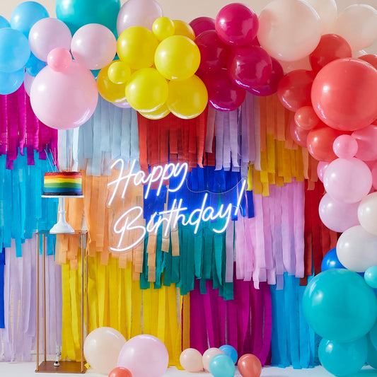 RAINBOW BALLOON BACKDROP