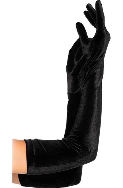 ELBOW LENGTH VELVET GLOVES