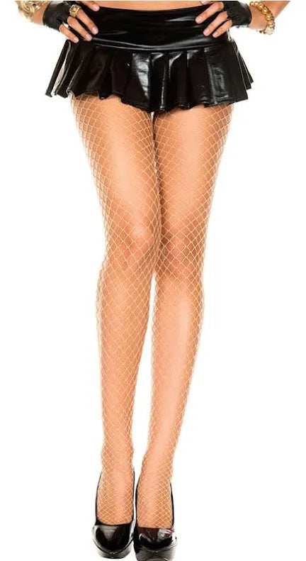 SHIMMER FISHNET STOCKINGS