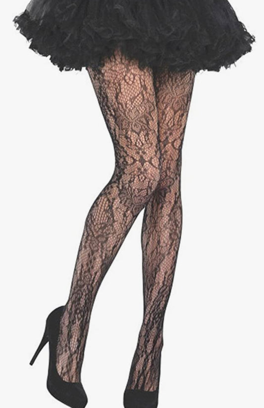 LACE NET TIGHTS