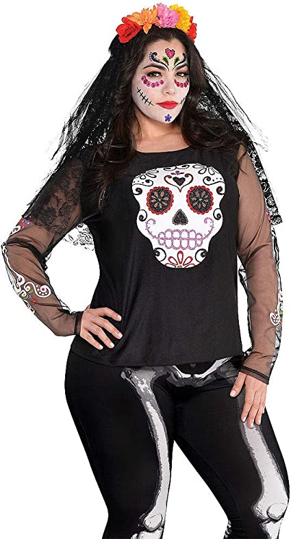 DAY OF THE DEAD SHIRT - ADULT PLUS XXL