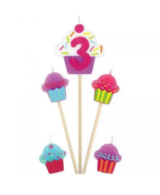 CUPCAKE 3 CANDLE